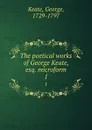 The poetical works of George Keate, esq. microform. 1 - George Keate