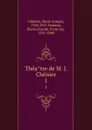 Theatre de M. J. Chenier. 1 - Marie-Joseph Chénier