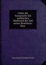 Ueber die Aussprache des gothischen Waehrend der Zeit seines Bestehens: Eine . - Franz Eduard Christoph Dietrich