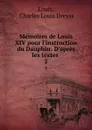 Memoires de Louis XIV pour l.instruction du Dauphin: D.apres les textes . 2 - Charles Louis Dreyss Louis