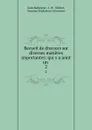 Recueil de discours sur diverses matieres importantes: qui y a joint un . 2 - Jean Barbeyrac