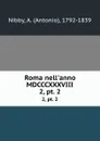 Roma nell.anno MDCCCXXXVIII. 2, pt. 2 - Antonio Nibby