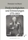 Denkwurdigkeiten und Erinnerungen 1771-1813 - Hermann von Boyen