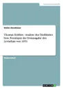 Thomas Hobbes - Analyse des Titelblattes bzw. Frontispiz der Erstausgabe des Leviathan von 1651 - Stefan Dannheiser