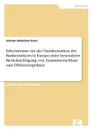 Erkenntnisse aus der Transformation des Bankensektors in Europa unter besonderer Berucksichtigung von Zusammenschluss- und Effizienzaspekten - Johann Sebastian Kann