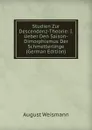 Studien Zur Descendenz-Theorie: I. Ueber Den Saison-Dimorphismus Der Schmetterlinge (German Edition) - August Weismann