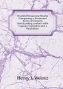 Hossfeld.S Japanese Reader Comprising a Graduated Series of Extracts from Leading Authors with Copious Footnotes and a Vocabulary . - Henry J. Weintz