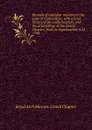 Records of capitular masonry in the state of Connecticut: with a brief history of the early chapters, and the proceedings of the Grand Chapter, from its organization, A.D. 1798 - Royal Arch Masons. Grand Chapter