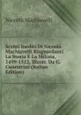 Scritti Inediti Di Niccolo Machiavelli Risguardanti La Storia E La Milizia, 1499-1512, Illustr. Da G. Canestrini (Italian Edition) - Machiavelli Niccolò