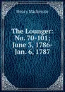 The Lounger: No. 70-101; June 3, 1786-Jan. 6, 1787 - Henry Mackenzie