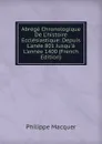 Abrege Chronologique De L.histoire Ecclesiastique: Depuis L.anee 801 Jusqu.a L.annee 1400 (French Edition) - Philippe Macquer