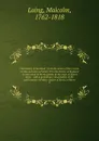 The history of Scotland : from the union of the crowns on the accession of James VI to the throne of England : to the union of the kingdoms in the reign of Queen Anne : with a preliminary dissertation of the participation of Mary, Queen of Scots, ... - Malcolm Laing