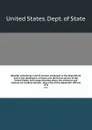 Register containing a list of persons employed in the department and in the diplomatic, consular and territorial service of the United States, with maps showing where the ministers and consuls are resident abroad : also a list of the diplomatic of... - The Department Of State