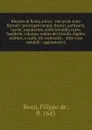 Ritratto di Roma antica : nel qvale sono figvrati i principali tempij, theatri, anfiteatri, cerchi, naumachie, archi trionfali, curie, basiliche, colonne, ordine del trionfo, dignita militari, e ciuili, riti cerimonie, & altre cose notabili : aggi... - Filippo de'Rossi