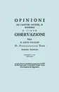 Opinioni de' Cantori Antichi, e Moderni. (Facsimile of 1723 edition). - Pier Francesco Tosi