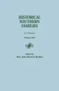 Historical Southern Families. in 23 Volumes. Volume XXI - Mrs John Bennett Boddie