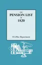 The Pension List of 1820 - War Department U. S. War Department, United States