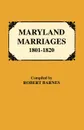 Maryland Marriages 1801-1820 - Robert William Barnes