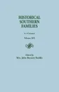 Historical Southern Families. in 23 Volumes. Volume XIX - Mrs John Bennett Boddie