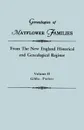 Genealogies of Mayflower Families from The New England Historical and Genealogical Register. In Three Volumes. Volume II. Gibbs - Parker - New England