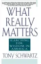 What Really Matters. Searching for Wisdom in America - Tony Schwartz