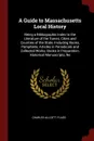 A Guide to Massachusetts Local History. Being a Bibliographic Index to the Literature of the Towns, Cities and Counties of the State, Including Books, Pamphlets, Articles in Periodicals and Collected Works, Books in Preparation, Historical Manuscr... - Charles Allcott Flagg