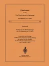 Sonderheft Professor Em. Dr. Walter Dieminger Zum 70. Geburtstag Am 7.7.1977. Ansprachen Und Vortrage Anlasslich Seiner Feierlichen Verabschiedung Aus - J. Bartels, W. Dieminger, A. Ehmert