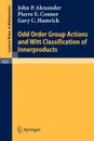 Odd Order Group Actions and Witt Classification of Innerproducts - John P. Alexander, Pierre E. Conner, Gary C. Hamrick