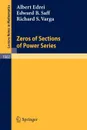 Zeros of Sections of Power Series - A. Edrei, E. B. Saff, R. S. Varga