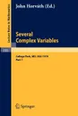 Several Complex Variables. Maryland 1970. Proceedings of the International Mathematical Conference, Held at College Park, April 6-17, 1970. Part 1 - 