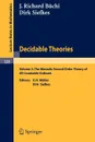 Decidable Theories. Vol. 2: The Monadic Second Order Theory of All Countable Ordinals - J.R. Büchi