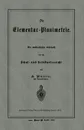 Die Elementar-Planimetrie. Ein Methodisches Lehrbuch Fur Den Schul- Und Selbstunterricht - H. Muller