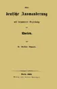 Ueber Deutsche Auswanderung Mit Besonderer Beziehung Auf Lycien - Gustav Oppert