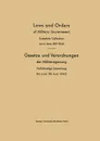 Laws and Orders of Military Government / Gesetze Und Verordnungen Der Militarregierung. Complete Collection Up to June 30th 1945 / Vollstandige Sammlu - Verlag Von Friedr Vieweg &. Sohn