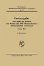 Festausgabe Zum 50jahrigen Bestand Der Wiener (Seit 1946 Osterreichischen) Mineralogischen Gesellschaft - Springer-Verlag Wien, Wien Springer-Verlag