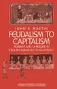 Feudalism to Capitalism. Peasant and Landlord in English Agrarian Development - John E. Martin