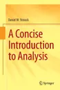 A Concise Introduction to Analysis - Daniel W. Stroock