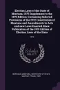 Election Laws of the State of Montana, 1975 Supplement to the 1970 Edition. Containing Selected Provisions of the 1972 Constitution of Montana and Amendments to Acts and new Laws Enacted Since Publication of the 1970 Edition of Election Laws of th... - Montana Montana, Frank Murray