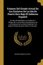 Examen Del Estado Actual De Los Esclavos De La Isla De Puerto Rico Bajo El Gobierno Espanol. En Que Se Manifiesta La Impolitica Y Peligro De La Prematura Emancipacion De Los Esclavos De La India Occidental: Con Algunas Observaciones Sobre La Ruino... - George Dawson Flinter