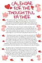 Calendar For The Thoughtful Father. Funny Thoughtless Little Pig Dad Daughter Planner - Temper Tantrum Gag Gift For Tempered Dads - Father's Day Diary With Rude Message & Saying To Daughter, Son - Parody Journal Gift From Wife, Daughter, Stepson, ... - Jennifer Wellington