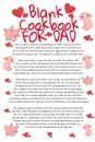 Blank Cookbook For Dad. Funny Father Cooking Notepad Book - Parody Dad Gift Journal To Write Your Favorite Recipes For Fathers With Temper, 6