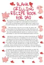 Blank Grilliing Recipe Book For Dad. Funny Father Cooking Notepad Book - Parody Dad Gift Journal To Write Your Favorite Grill Recipes For Fathers With Temper, 6