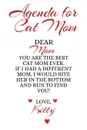 Agenda For Cat Mom. Best Persian Cat Mom Ever Journal To Write In Meetings, To Do Lists, Notes, Quotes, Stories Of Cats - Cute Kitten Gift For Moms From Daughter, Son, Child, Husband, Boyfriend - Notepad, 6x9 Lined Paper, 120 Pages Ruled Notebook ... - Jennifer Wellington