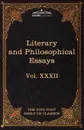 Literary and Philosophical Essays. French, German, and Italian: The Five Foot Shelf of Classics, Vol. XXXII (in 51 Volumes) - Michel de Montaigne, Charles Augustin Sainte-Beuve