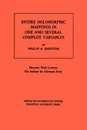 Entire Holomorphic Mappings in One and Several Complex Variables. (AM-85), Volume 85 - Phillip A. Griffiths