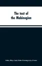 The text of the Mabinogion. and other Welsh tales from the Red Book of Hergest - Rhys John, John Gwenogvryn Evans