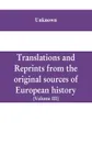 Translations and reprints from the original sources of European history (Volume III) - Unknown