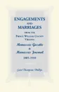 Engagements and Marriages from the Prince William County, Virginia Manassas Gazette and Manassas Journal, 1885-1910 - Carol Thompson Phillips