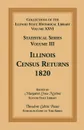 Collections of the Illinois State Historical Library, Volume XXVI. Statistical Series, Volume III, Illinois Census Returns, 1820 - Theodore Calvin Pease