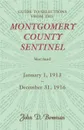 Guide to Selections from the Montgomery County Sentinel, Jan. 1 1913 - Dec. 31, 1916 - John D. Bowman